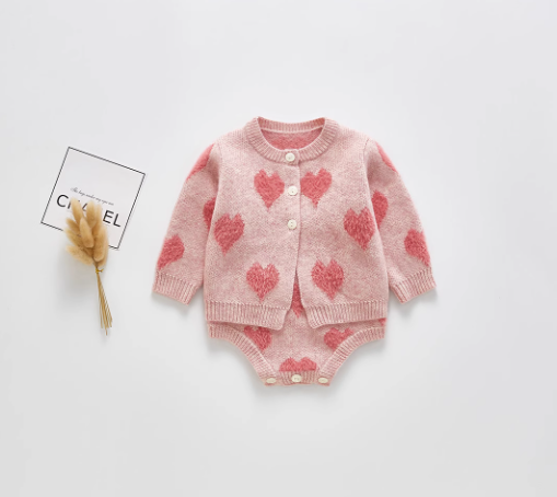 Sweetheart Cardigan Set