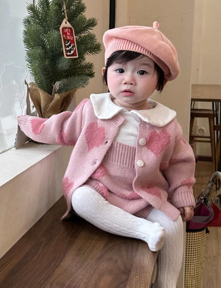 Sweetheart Cardigan Set