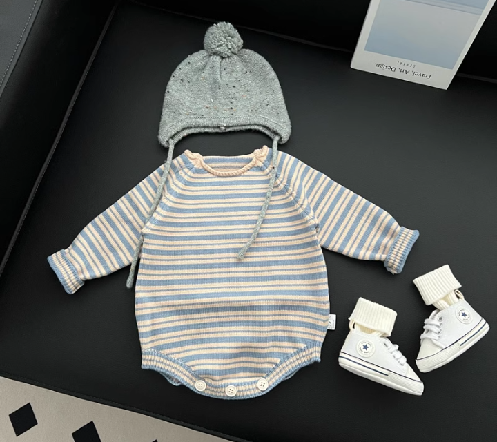 Knitted Baby Playsuit