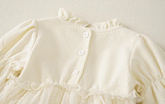 Cream Lace Bodysuit Dress