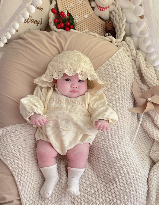 Cream Lace Bodysuit Dress