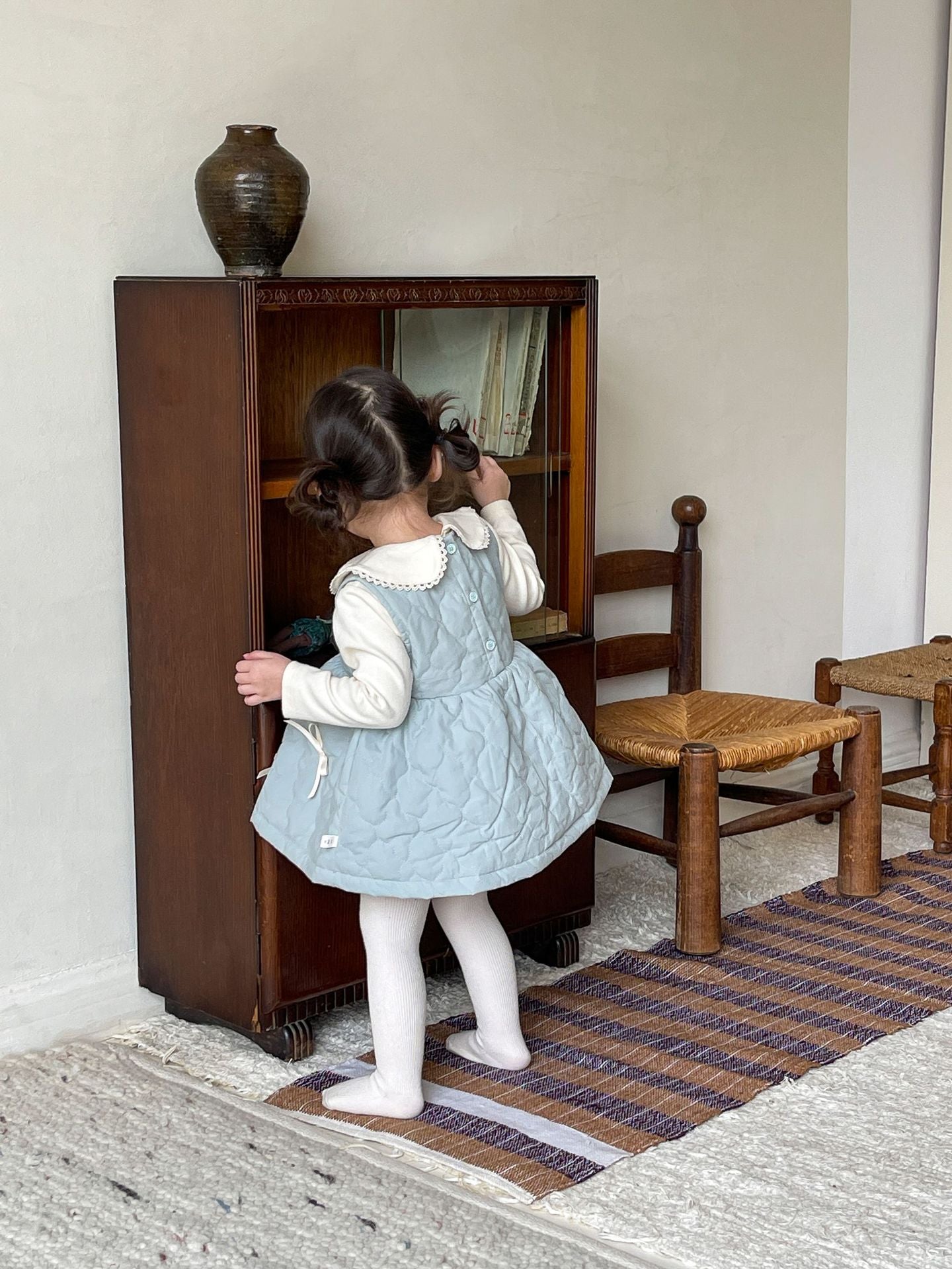 2Pcs Winter Princess Dress