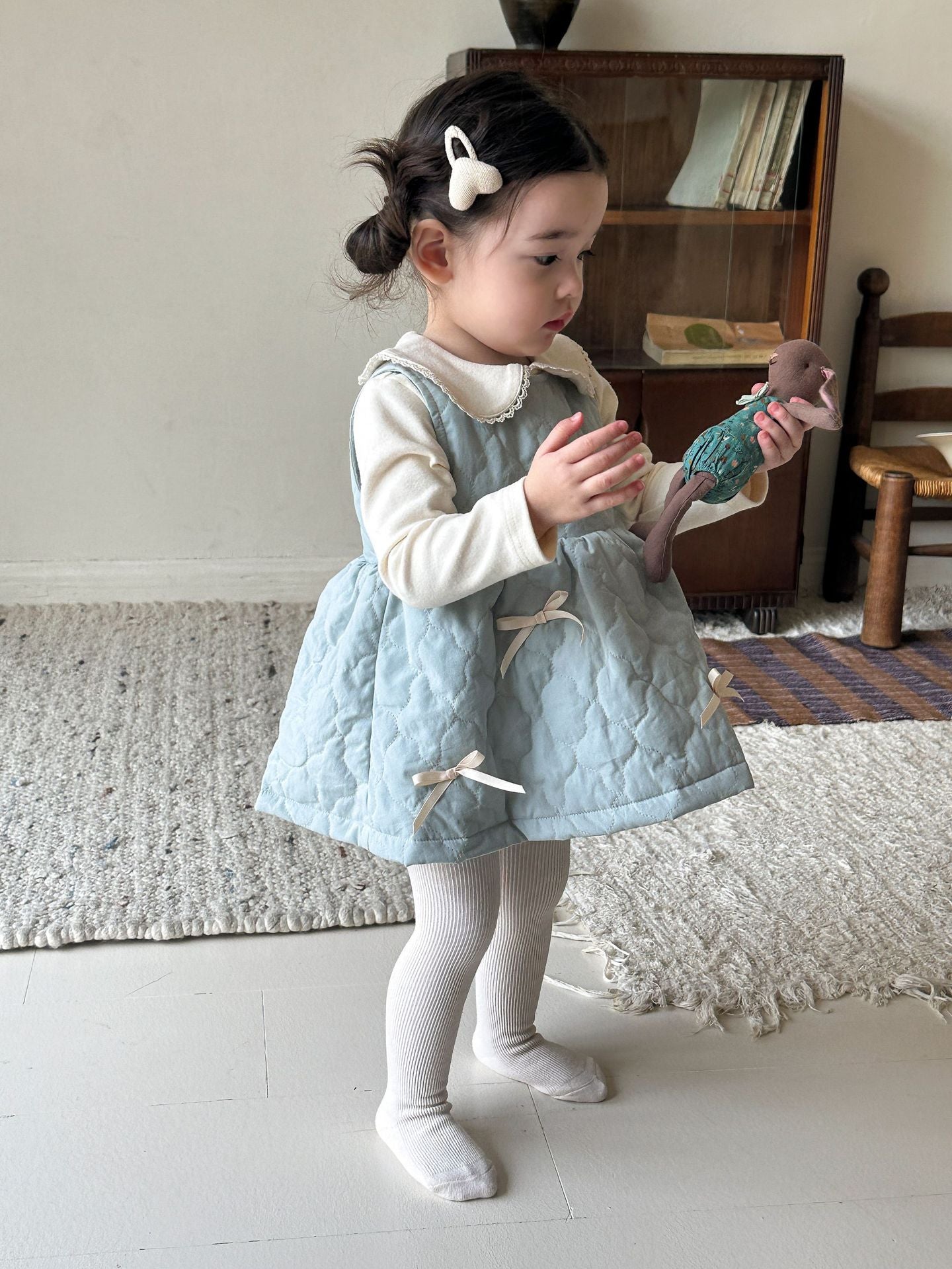 2Pcs Winter Princess Dress