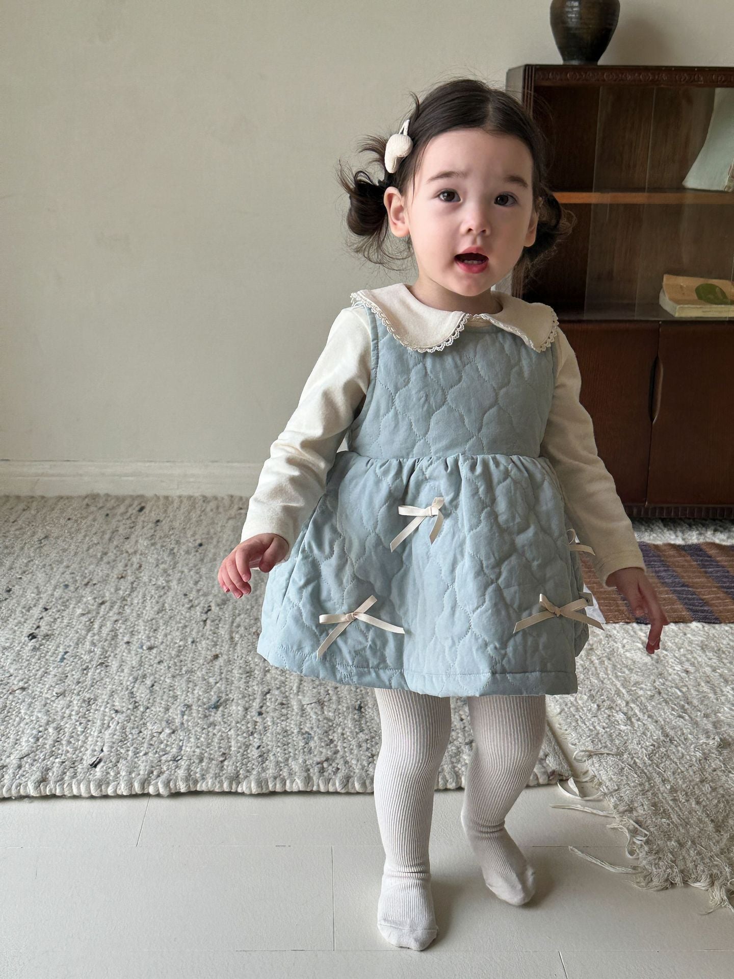 2Pcs Winter Princess Dress