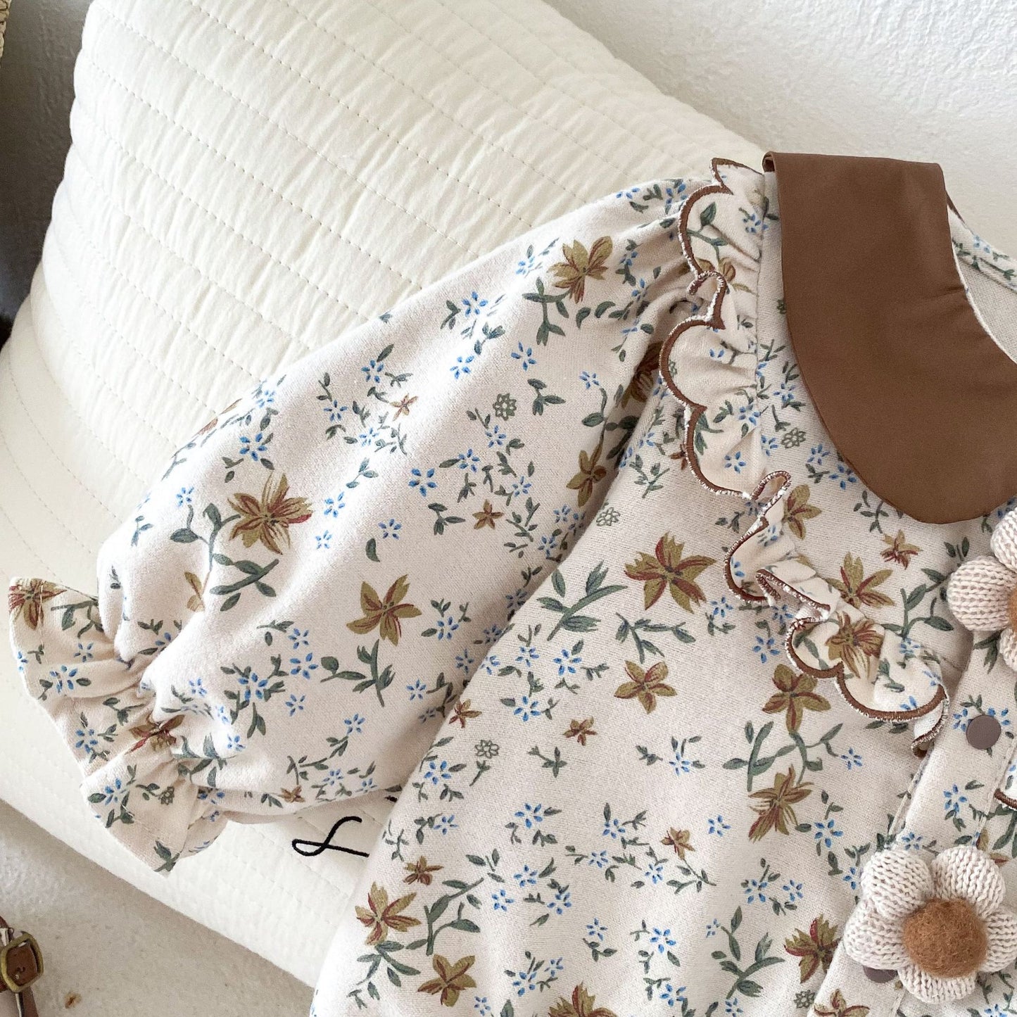 Long Sleeve Ruffle Suit