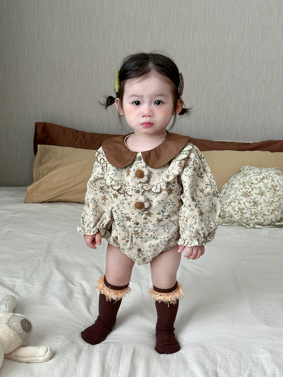 Long Sleeve Ruffle Suit
