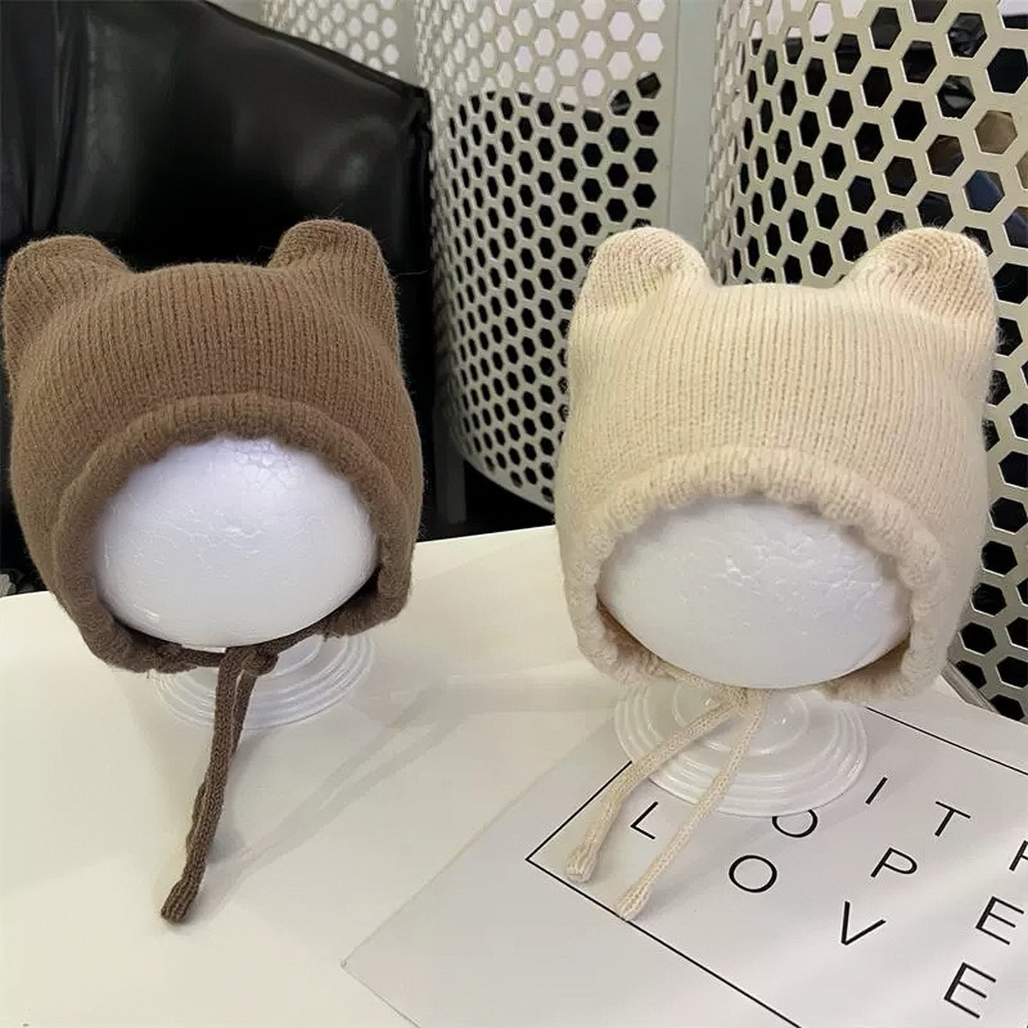 3D Kitty Ears Beanie