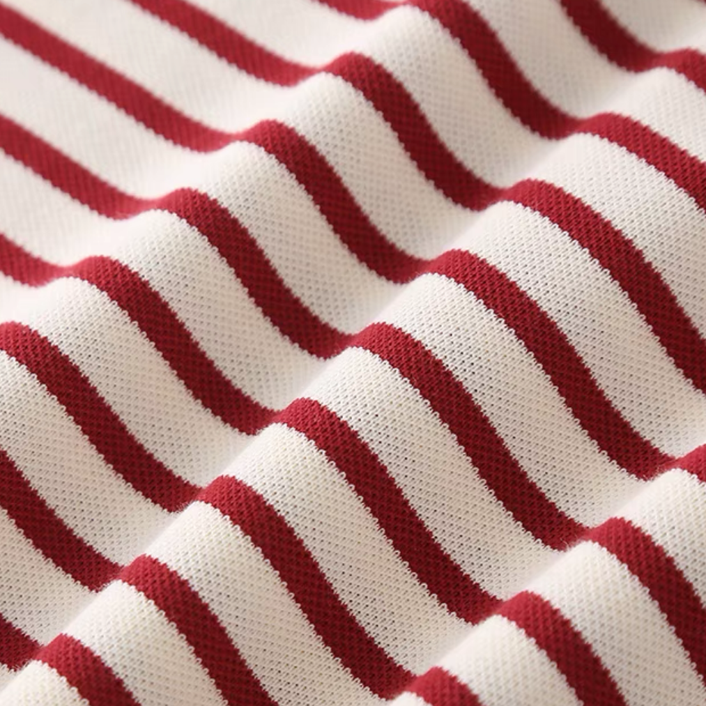 2 Pcs Red Striped Jumpsuit